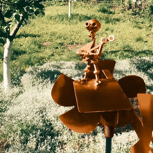 🔥Letzter Tag 55% RABATT 🥁Handgefertigte Metal-Rockband-Windmühle🎁