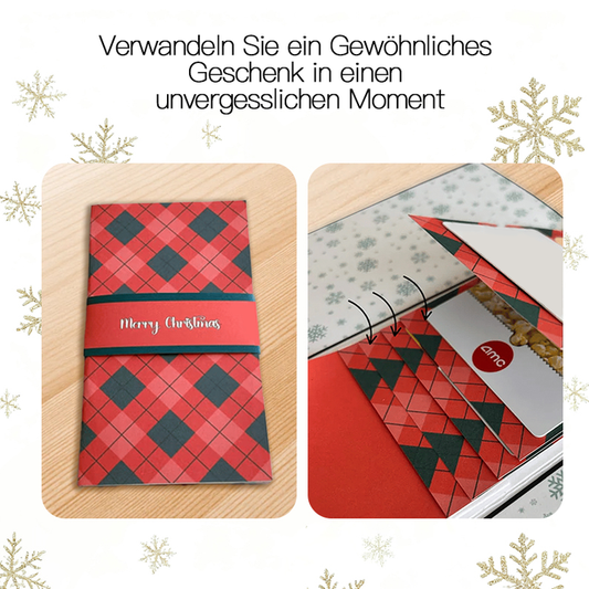 🏆Blitzverkauf⚡Über 50.000 verkauft! Fast ausverkauft🎅Handgefertigtes Weihnachtsgeschenk-Kartenbüchlein
