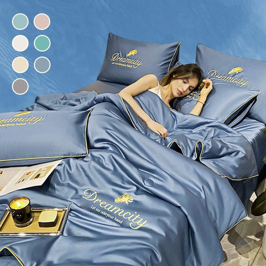 ❄️Sommerspecials 50% RABATT💕Sommer Einfacher Eis-Seiden-Quilt🛏️