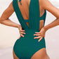 🏖️Letzter Tag Sonderverkauf 49% Rabatt🩱Tief ausgeschnittener, geraffter Badeanzug mit Neckholder-BH im zweiteiligen Set