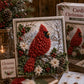 🎁 3D-Weihnachts-Stoff-Kunstset 🎄 Handgefertigtes Stoff-Kunstset 🎅 Vintage-Weihnachts-Handarbeite Decoration, DIY Christmas Craft Kit for Adults & Beginner