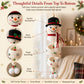 ☃️❄️ DIY-Set für ein gehäkeltes Schneemann-Spiralornament 🧶🎄✨