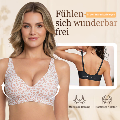 🔥Neujahrsverkauf 55% Rabatt💕Damen Komfortabler Bügelloser Nahtloser Tiefer V-Ausschnitt BH💝