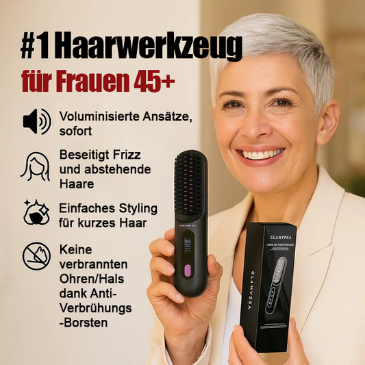 ✨Letzter Tag Sonderpreis €17.99!!💥Kabelloser Keramik-Heiz-Haarglättungskamm💇‍♀️
