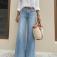 📢📢50%Rabatt!!!🎉🏆 Verkaufsschlager – jetzt halber Preis! Beinverlängernde Wide-Leg Jeans