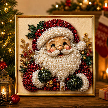 🎄 LETZTER TAG: 49 % RABATT – Premium 3D-Perlenbild-Set zu Weihnachten | Beflockte Leinwand mit kratzfesten, farbbeständigen Perlen – festliche DIY-Deko 🎅⛄❄️