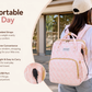 🍼 4-IN-1 WICKELRUCKSACK | TRAGBARES BABY-REISEBETT MIT MOSKITONETZ 🛏️