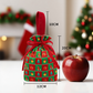 🍎Weihnachts-Samt-Geschenktaschen, Kordelbeutel mit Griff, Weihnachtsmann Geschenksäcke für Heiligabend Äpfel, Süßigkeiten und kleine Geschenke