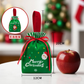 🍎Weihnachts-Samt-Geschenktaschen, Kordelbeutel mit Griff, Weihnachtsmann Geschenksäcke für Heiligabend Äpfel, Süßigkeiten und kleine Geschenke