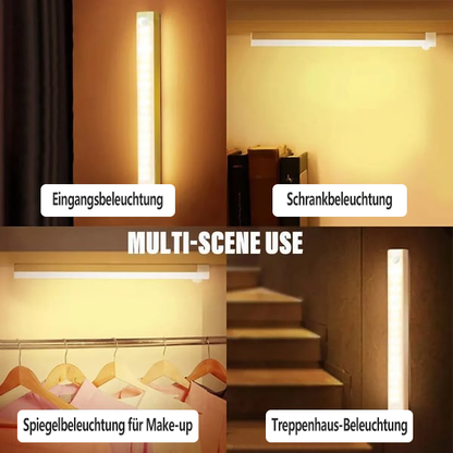 🔥Neujahrsangebot - Kaufe 2 Bekomme 1 Gratis💡Lochfrei Smarte Sensorische Magnetische Wiederaufladbare LED-Leuchten
