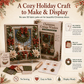 🎁 3D-Weihnachts-Stoff-Kunstset 🎄 Handgefertigtes Stoff-Kunstset 🎅 Vintage-Weihnachts-Handarbeite Decoration, DIY Christmas Craft Kit for Adults & Beginner