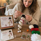 ☃️❄️ DIY-Set für ein gehäkeltes Schneemann-Spiralornament 🧶🎄✨