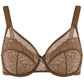 ⏳WÖCHENTLICHE MARKENAKTION 70% RABATT!🖤 Damen‑Meerjungfrau‑Schuppen Spitzen‑Minimizer‑BH, Vollschale, breite Seitenbänder, verstellbare Träger