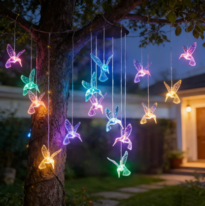 🦋 Verschönern Sie Ihren Garten – ✨Kreative Solar-Windspiele mit Vogeldesign