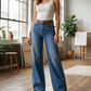 📢📢50%Rabatt!!!🎉🏆 Verkaufsschlager – jetzt halber Preis! Beinverlängernde Wide-Leg Jeans