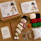 ☃️❄️ DIY-Set für ein gehäkeltes Schneemann-Spiralornament 🧶🎄✨