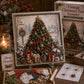 🎁 3D-Weihnachts-Stoff-Kunstset 🎄 Handgefertigtes Stoff-Kunstset 🎅 Vintage-Weihnachts-Handarbeite Decoration, DIY Christmas Craft Kit for Adults & Beginner