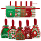 🍎Weihnachts-Samt-Geschenktaschen, Kordelbeutel mit Griff, Weihnachtsmann Geschenksäcke für Heiligabend Äpfel, Süßigkeiten und kleine Geschenke