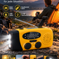 ⏳ Solar-Kurbelradio mit AM/FM-Empfang – 3-LED-Taschenlampe, USB-Notladefunktion und 600-mAh-Akku-Gcom
