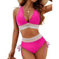 🔥Letzter Tag Spezial Preis €16.99!👙Hoch taillierte Bikini-Sets mit Bauchkontrolle und Farbblockdesign