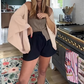 💖Sonderpreis €17.99🔥Letzte 3 Stunden!!💝Damen-Leinen-Cardigan——3/4 Ärmel, offene Front, lockerer Überwurf, leichter Bolero
