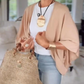 💖Sonderpreis €17.99🔥Letzte 3 Stunden!!💝Damen-Leinen-Cardigan——3/4 Ärmel, offene Front, lockerer Überwurf, leichter Bolero