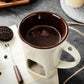 🧆🍫 Keramischer Schokoladenfondue-Becher – Genuss pur, langlebig & nachhaltig ✨ Ideal für gemütliche Abende 🍓 Praktisch & einfach zu reinigen.