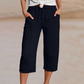 ⏰️Letzter Tag für kostenlosen Versand⌛️ Damen Baumwoll-Leinen Hose mit Falten – luftig, bequem & stilvoll 👖