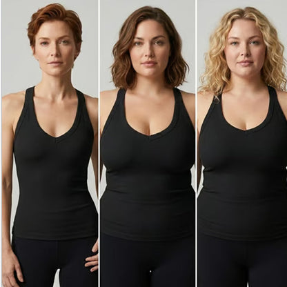 ⏰️Letzter Tag für kostenlosen Versand⌛️🥳Damen-Tanktop mit schmaler Passform und Polsterung