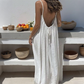 🎁Letzter Tag der Aktion: 49 % Rabatt🔥Damen lässiges rückenfreies Maxikleid mit Spaghettiträgern