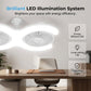 ⏰️Letzter Tag für kostenlosen Versand⌛️Doppelkopf-LED-Deckenventilator mit Licht – 2 unabhängige Köpfe, 3 Geschwindigkeiten & Fernbedienung – Perfekt für große Räume ✨