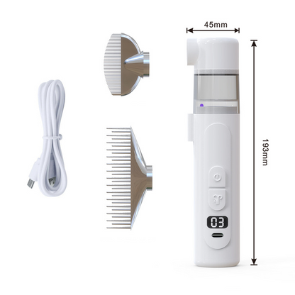 🐶🐱 Elektrischer Fellpflege-Kamm – 2-in-1, USB-C, sanft – loses Fell & Verfilzungen entfernt! ✨