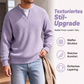 🔥 LETZTER TAG NUR €25,99 👚Strukturierter Waffelstrick-Pullover für Herren