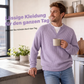 🔥 LETZTER TAG NUR €25,99 👚Strukturierter Waffelstrick-Pullover für Herren