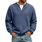 🔥 LETZTER TAG NUR €25,99 👚Strukturierter Waffelstrick-Pullover für Herren