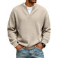 🔥 LETZTER TAG NUR €25,99 👚Strukturierter Waffelstrick-Pullover für Herren