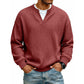 🔥 LETZTER TAG NUR €25,99 👚Strukturierter Waffelstrick-Pullover für Herren