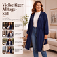 💎 Bestseller – Legere, mittellange Kapuzenjacke für Damen in lockerer Passform🧥