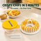 🎅 WEIHNACHTEN HEISSANGEBOT 💞DIY-Kartoffelchip-Maker für die Mikrowelle mit Schneide- und Schüssel-Set