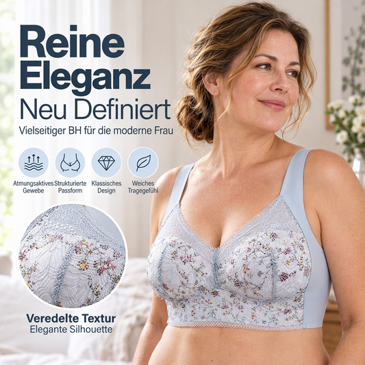 🎁Mehr kaufen, mehr sparen🎁Damen-BH mit Blumenspitze und breiten Trägern