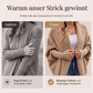 💥Nur noch heute: 29,99 €💥 Dicker Strick-Cardigan für Damen mit Fledermausärmeln