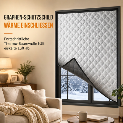🔥 LETZTER TAG SONDERANGEBOT 19,99 € 🏠 Thermisch isolierter FensterVorhang — mehrlagiges Polyester & Roll-Up-Design ❄️
