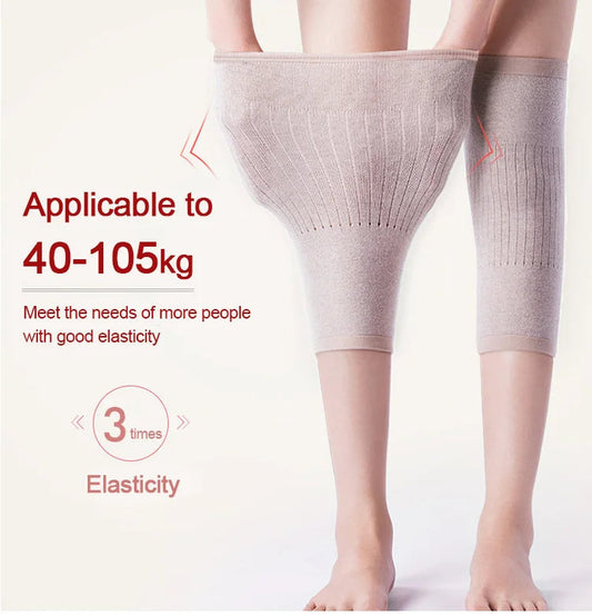 🎅Weihnachts Hot Sale 💞Kaschmir Wärme Kniebandagen, elastische thermische Kniepads für kalte Knie