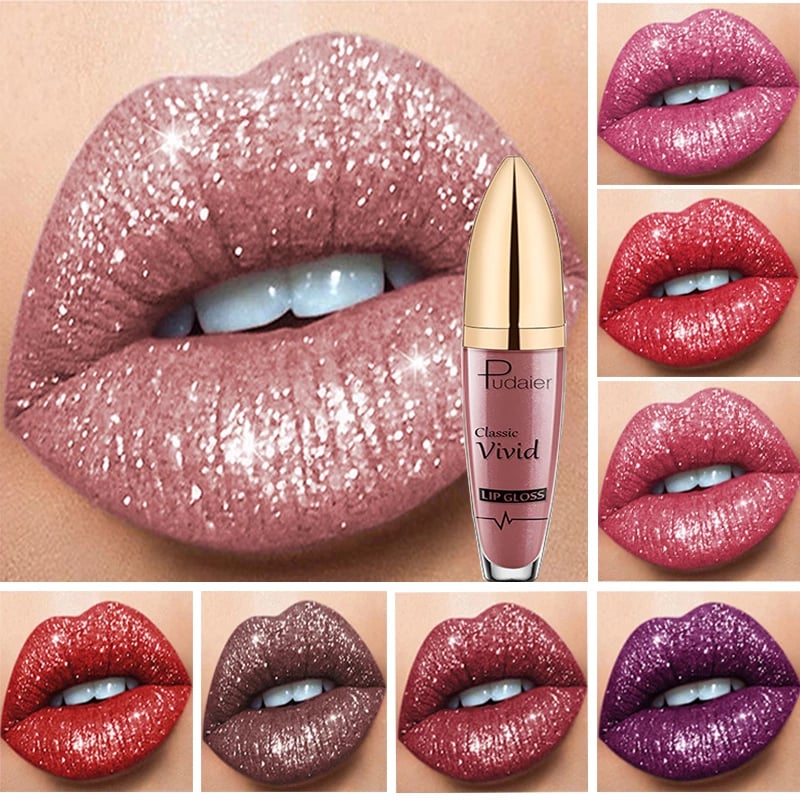Perlglitzer Lip Glaze – Glänzender, Feuchtigkeitsspendender Lipgloss Wasserfest & Vegan